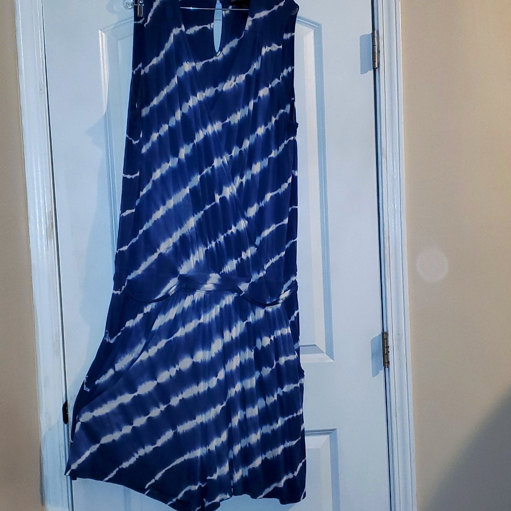 Tie-dye romper with pockets